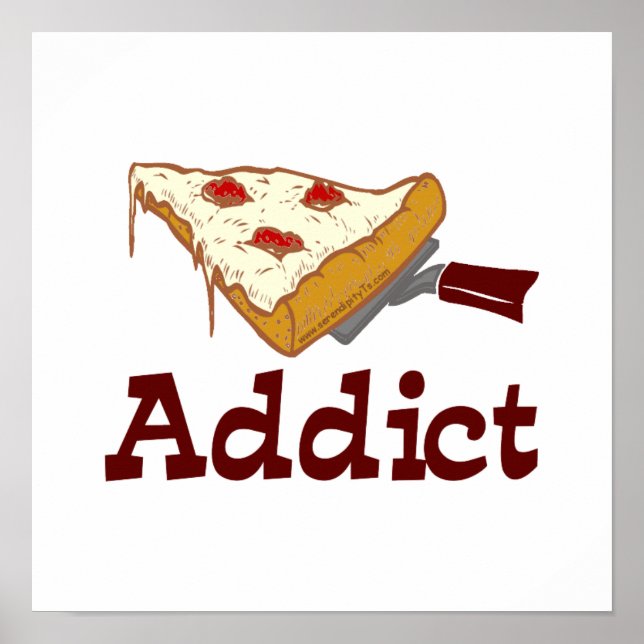 Affiche Addict à la pizza (Devant)