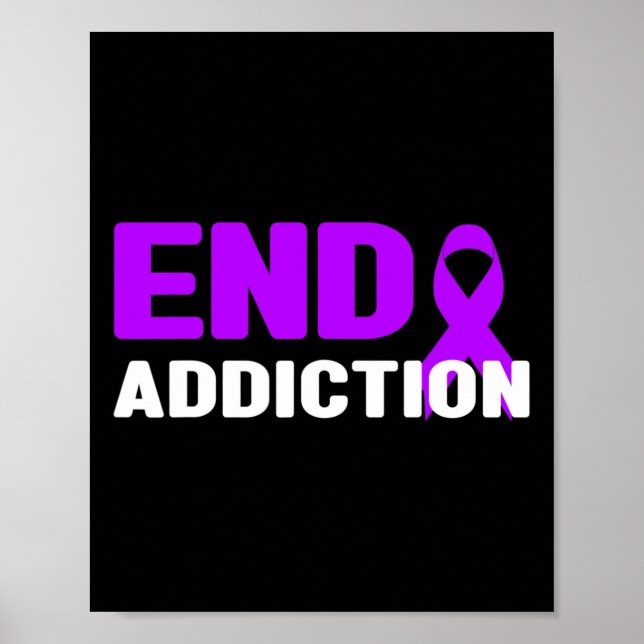 Affiche Addiction finale - Sensibilisation à la dépendance (Devant)