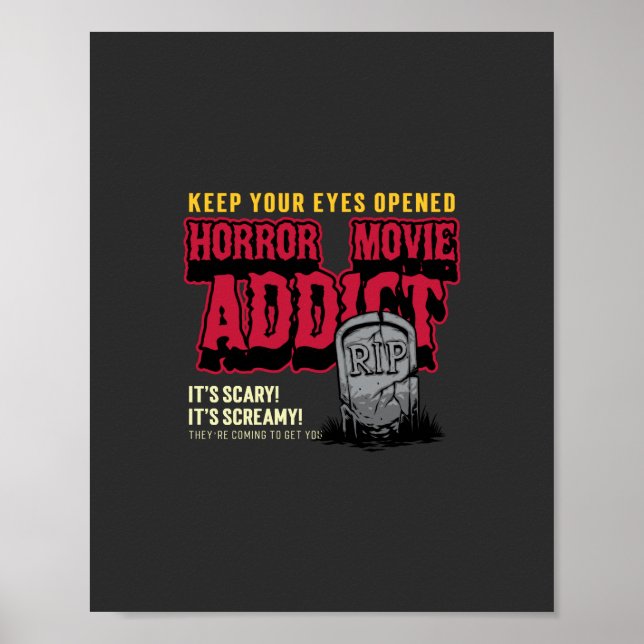 Affiche Addictionnaire du film d'horreur (Devant)