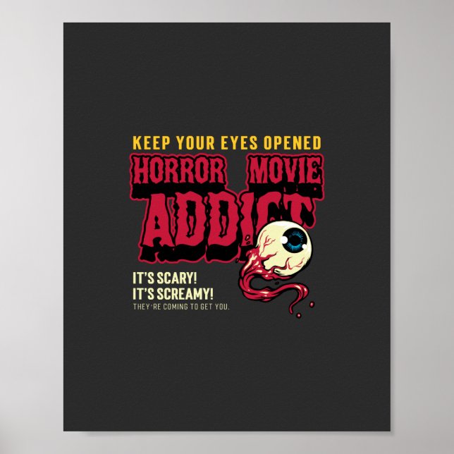 Affiche Addictionnaire du film d'horreur (Devant)