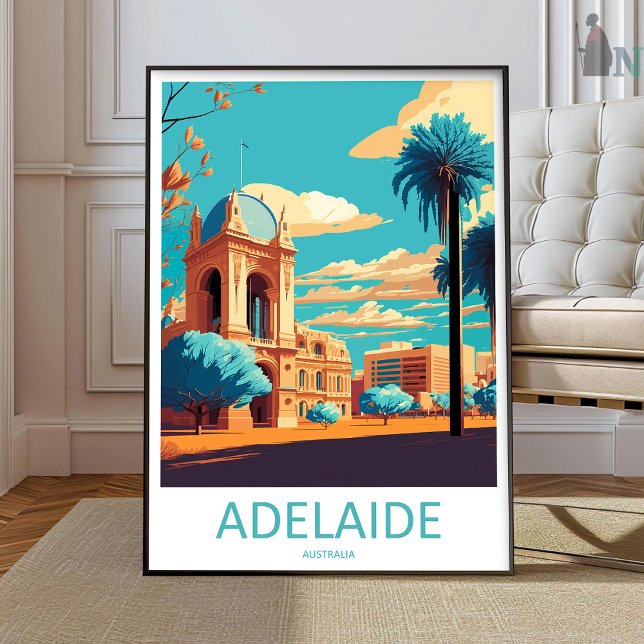 Affiche Adelaide Travel Print Wall Art Adelaide Wall Hangi (Créateur téléchargé)