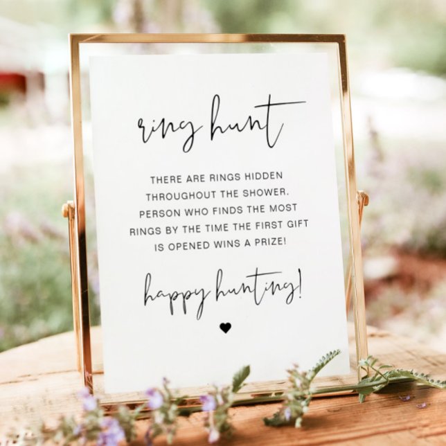 Affiche ADELLA Modern Ring Chasse Fête des mariées Jeu (Créateur téléchargé)