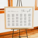 Affiche ADELLA Moderne Mariage Alphabétique<br><div class="desc">Ce panneau mariage de carte de sièges est doté d'une police manuscrite pointue et d'un design minimaliste moderne. Son agencement alphabétique permet à vos invités de trouver facilement leurs sièges. Ceci est particulièrement utile avec un grand nombre de clients. Associez ce tableau de sièges à tout ce qui se trouve...</div>