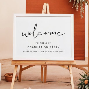 Affiche ADELLA Moderne minimaliste fête de graduation Bien