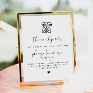 Affiche ADELLA Moderne Minimaliste Téléphone Signet Guides