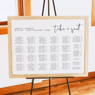 Affiche ADELLA Siège Alphabétique Minimaliste Moderne