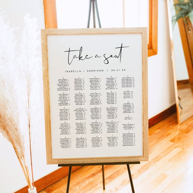 Affiche ADELLA Siège Alphabétique Minimaliste Moderne (Créateur téléchargé)