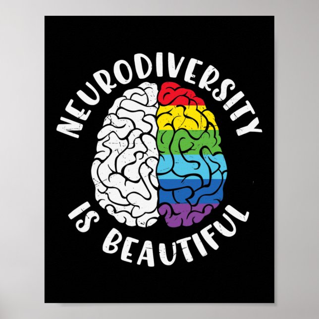 Affiche Adhd Sensibilisation sur l'autisme Neurodiversité  (Devant)