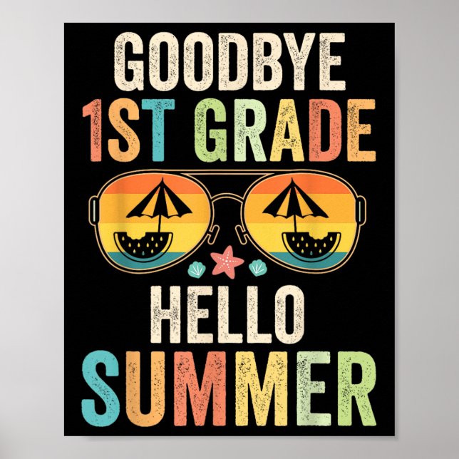 Affiche Adieu 1ère année Bonjour été Première année Derniè (Devant)