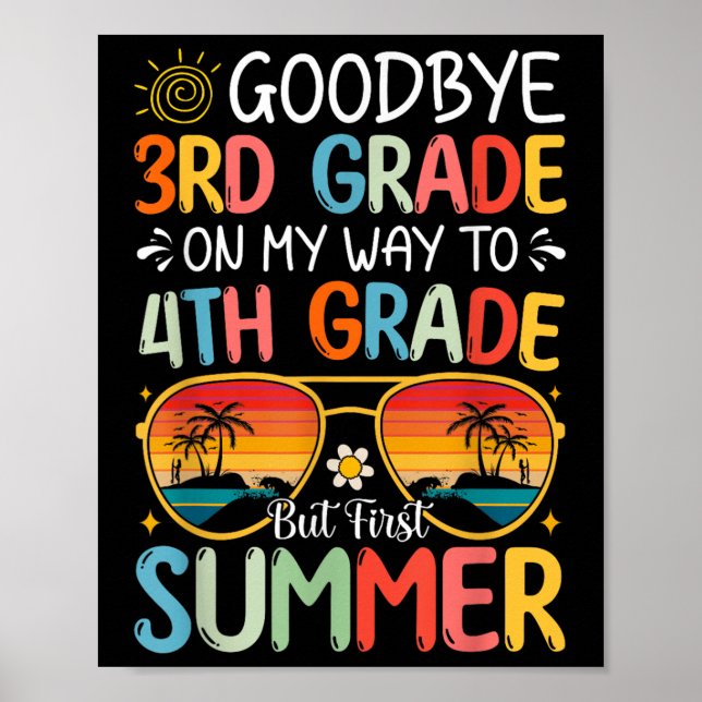 Affiche Adieu 3e année En route vers 4e année, mais en pre (Devant)