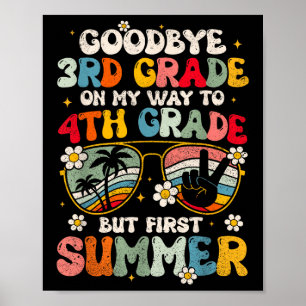Affiche Adieu 3e grade - 4e année Bonjour Su