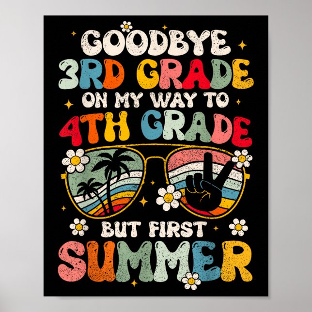 Affiche Adieu 3e grade - 4e année Bonjour Su (Devant)