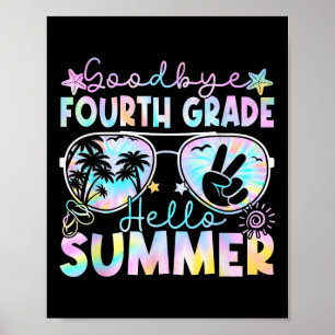Affiche Adieu 4e année Bonjour Été Quatrième année Dernièr