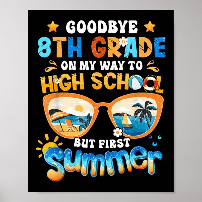 Affiche Adieu 8e année sur le chemin du lycée mais Fir (Devant)