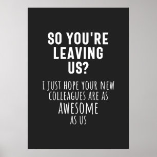 Affiche adieu à un collègue, retraite, collègue, au revoir