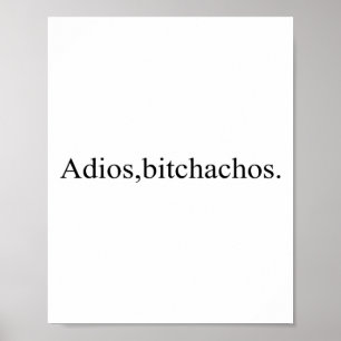 Affiche Adios Achos Funny Cinco De Mayo