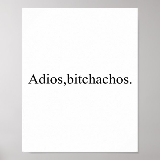 Affiche Adios Achos Funny Cinco De Mayo (Devant)