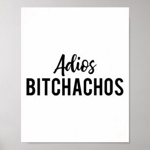 Affiche Adios Achos Funny Cinco De Mayo Party Fiesta Cadea