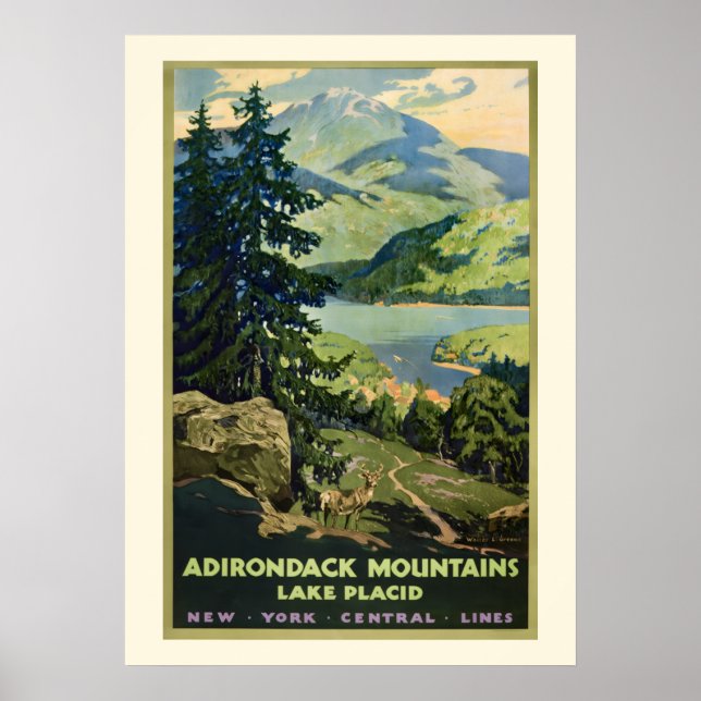 Affiche Adirondack Mtns 20x28 (Devant)