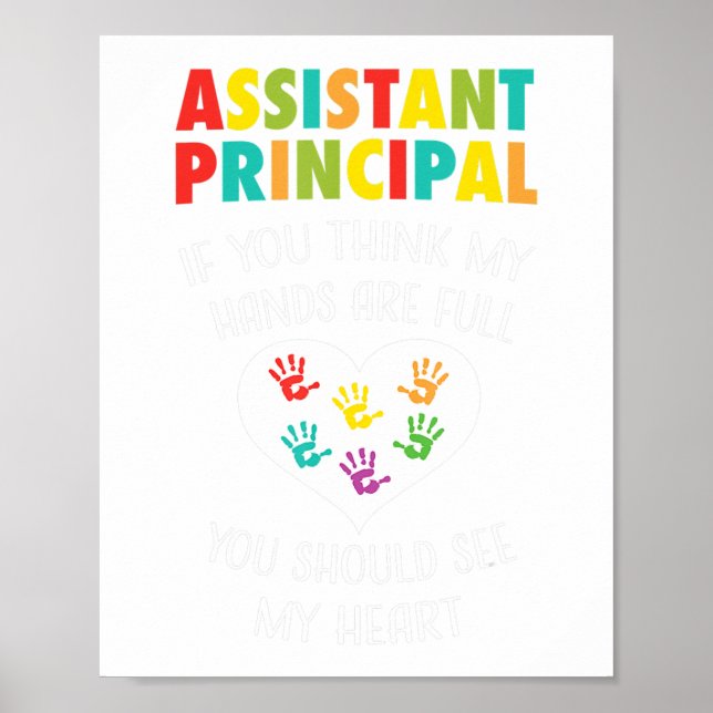 Affiche Adjoint principal Cute enseignant Appréciation Cad (Devant)