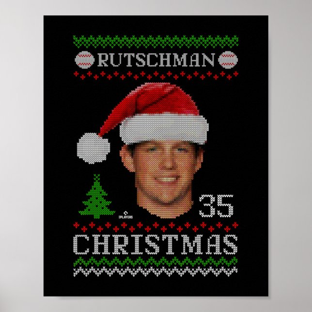 Affiche adley rutschman baltimore sueur de noël de basebal (Devant)