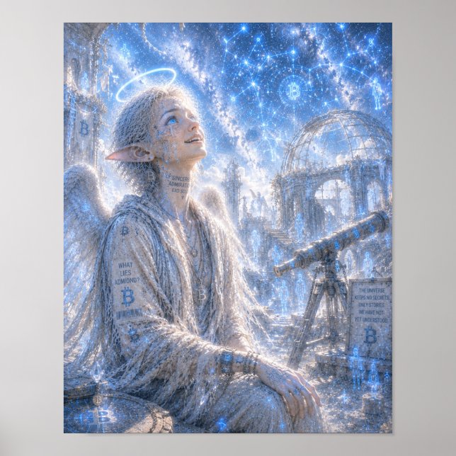 Affiche Admiration Sincère / Ange / Observatoire d'étoiles (Devant)