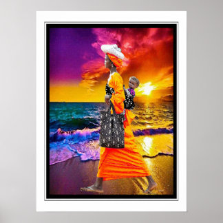Affiche Admirer le coucher du soleil