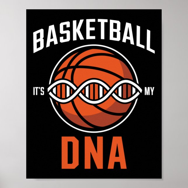 Affiche Adn De Basket-Ball - Pion Se Lance Dans Mon Sang (Devant)