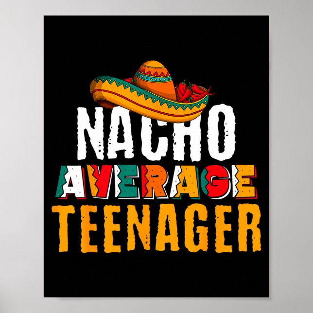 Affiche Adolescent pas moyen cinq de mayo drôle mexicain (Devant)