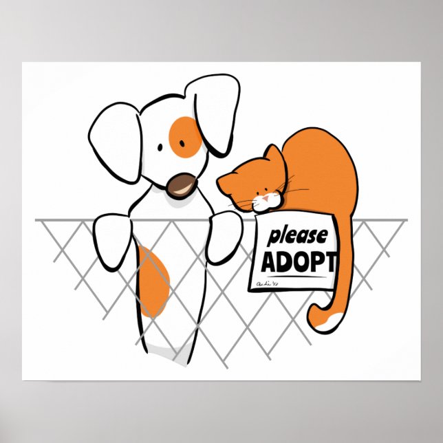 Affiche Adopt Pets Patch & Rusty™ (Devant)