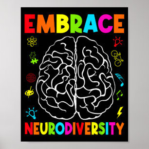 Affiche Adopter la neurodiversité autisme neurodivergent