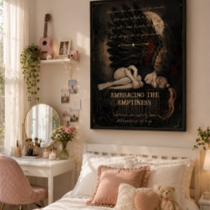 Affiche Adopter le vide Dark Romantic Gothic