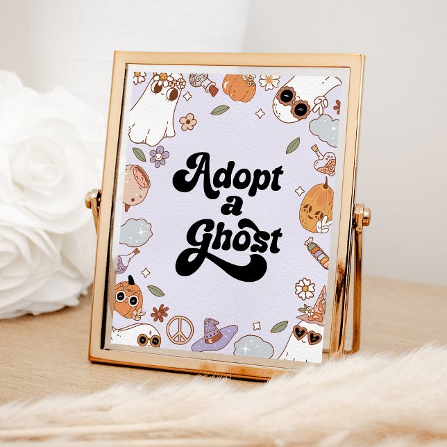 Affiche Adopter un Fête d'anniversaire de Fantôme (Créateur téléchargé)