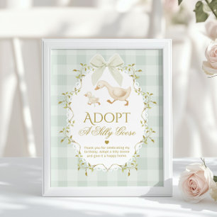 Affiche Adopter une oie idiote 1er anniversaire genre neut