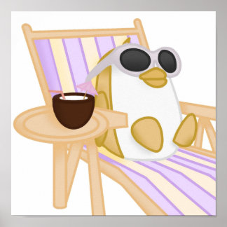 Affiche Adoptez-moi Pingouin d'or