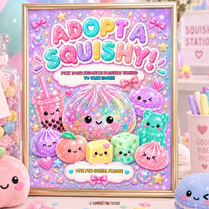 Affiche Adoptez un panneau de signe de fête de faveur à em