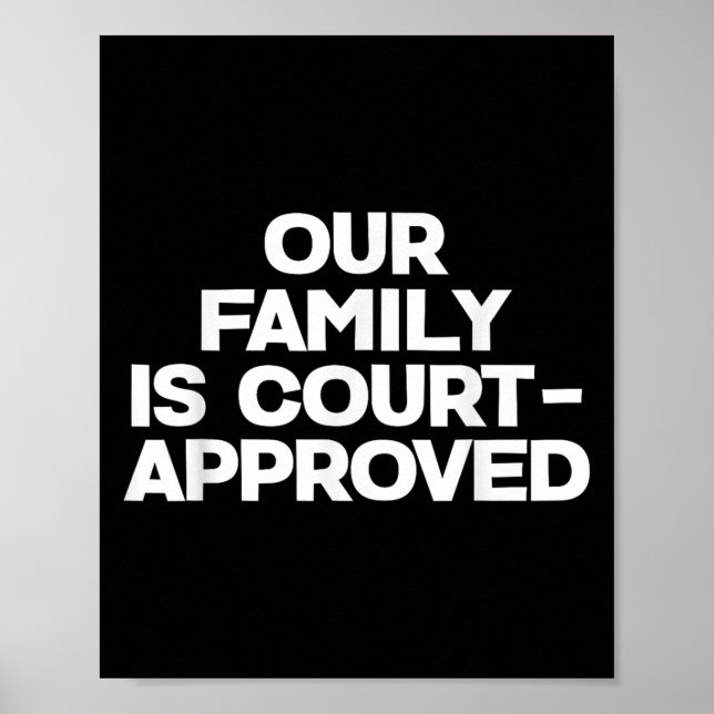 Affiche Adoption Announcement Day Family Approved  (Devant)
