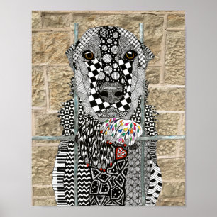 Affiche Adoption d'un chien de refuge pour animaux