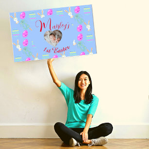 Affiche Adorable Bunny Custom Pastel 1er Pâques