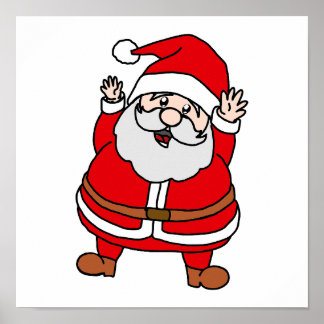Affiche Adorable Chubby Santa Claus