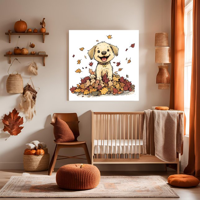 Affiche Adorable Marionnette d'automne Jouer (Créateur téléchargé)