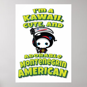 Affiche Adorable Moissonneuse Américaine Monténégrin Grim