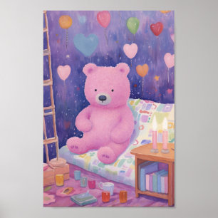 Affiche Adorable ours farci