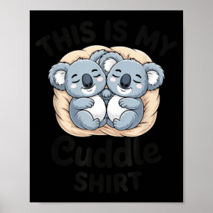 Affiche Adorables koalas câlinent amoureux des animaux c'e