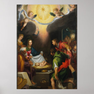 Affiche Adoration des bergers - Ludvica Cigoli