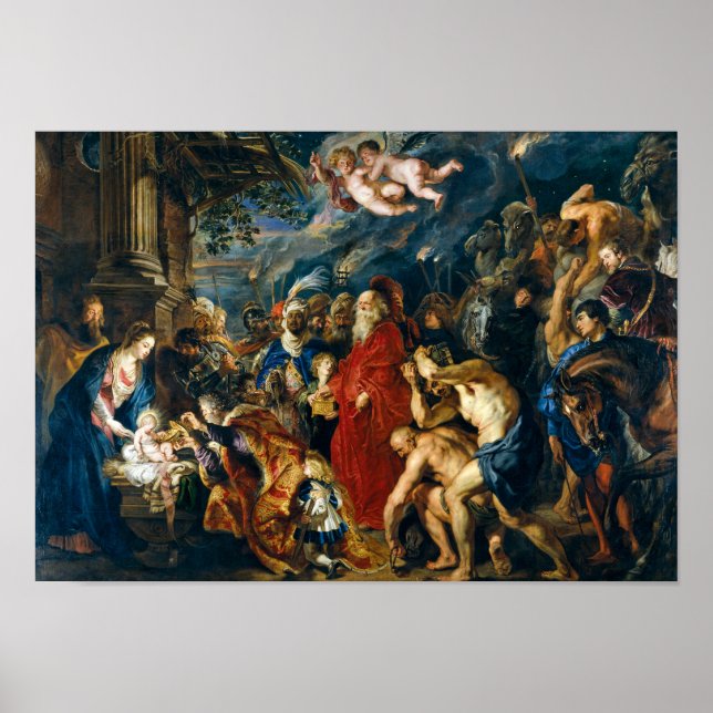 Affiche Adoration des Mages | Peter Paul Rubens | (Devant)