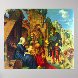 Affiche Adoration des Magi - Albrecht Durer - c1504