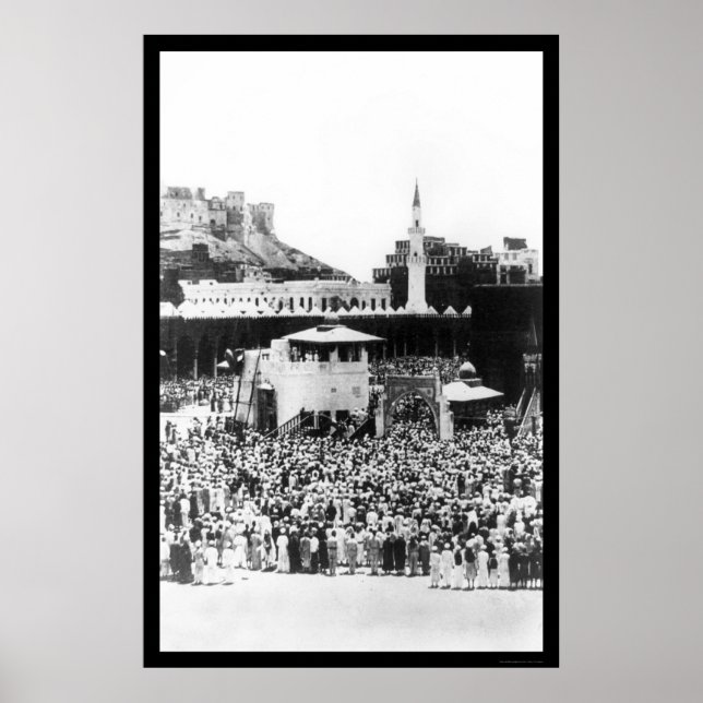 Affiche Adoration musulmane à la Mecque en 1885 (Devant)