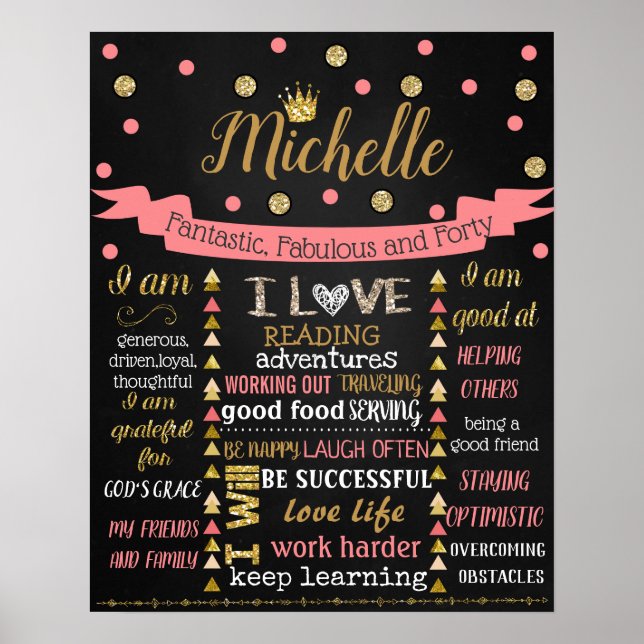 Affiche Adulte Anniversaire cassé gâteau panneau d'affiche (Devant)