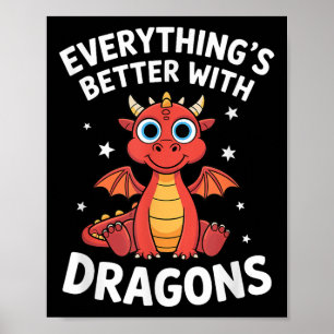 Affiche Adulte Dragon Adulte Ou Enfants Garçons Filles Dra